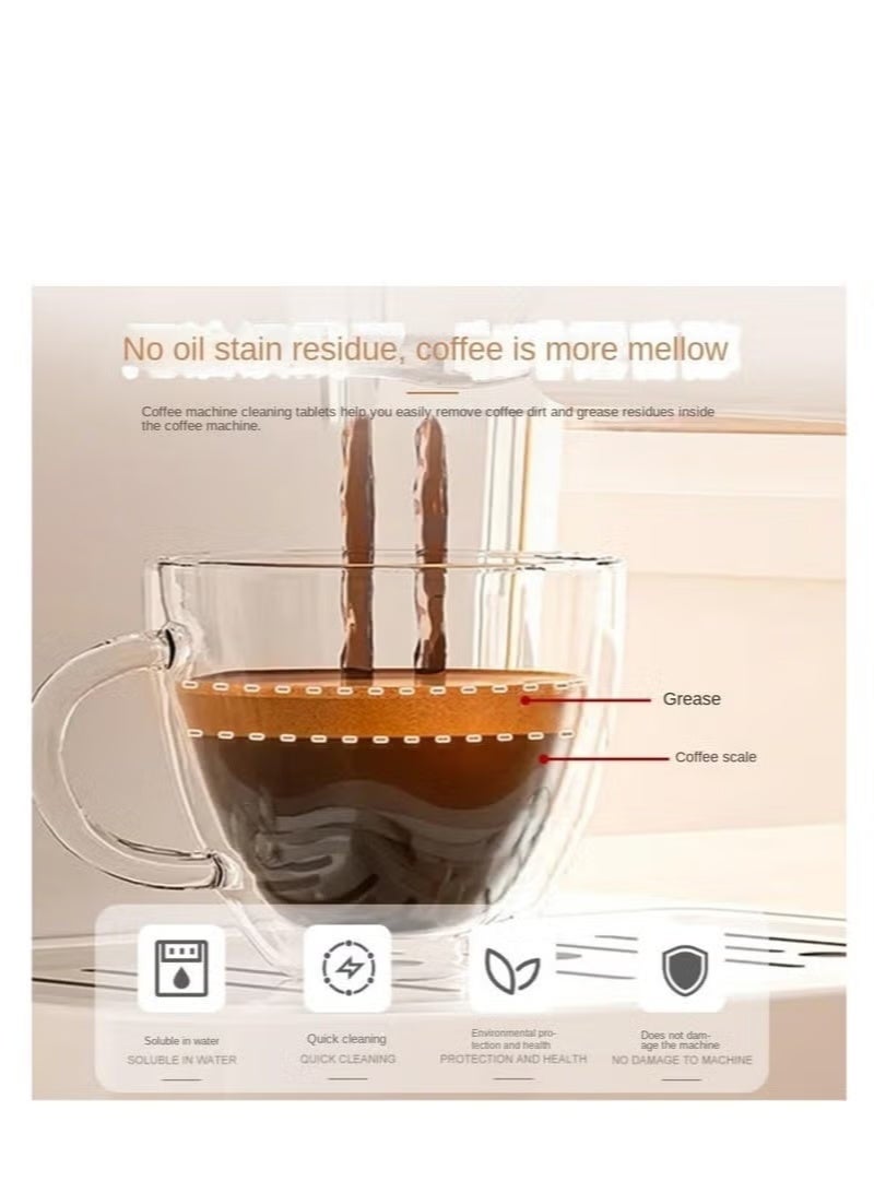 oradess Cleaning Tablets for Coffee Machines, Coffee Maker Pots Descaling & Cleaning Tabs, Descaling & Cleaning Tablets for Automatic Espresso Machines, Individually packaged - Image 2